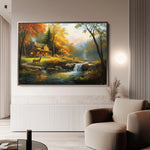 Landscape 202 Canvas Art 18" x 24" / 45 x 60 cm / Black