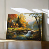 Landscape 202 Canvas Art 18" x 24" / 45 x 60 cm / Black