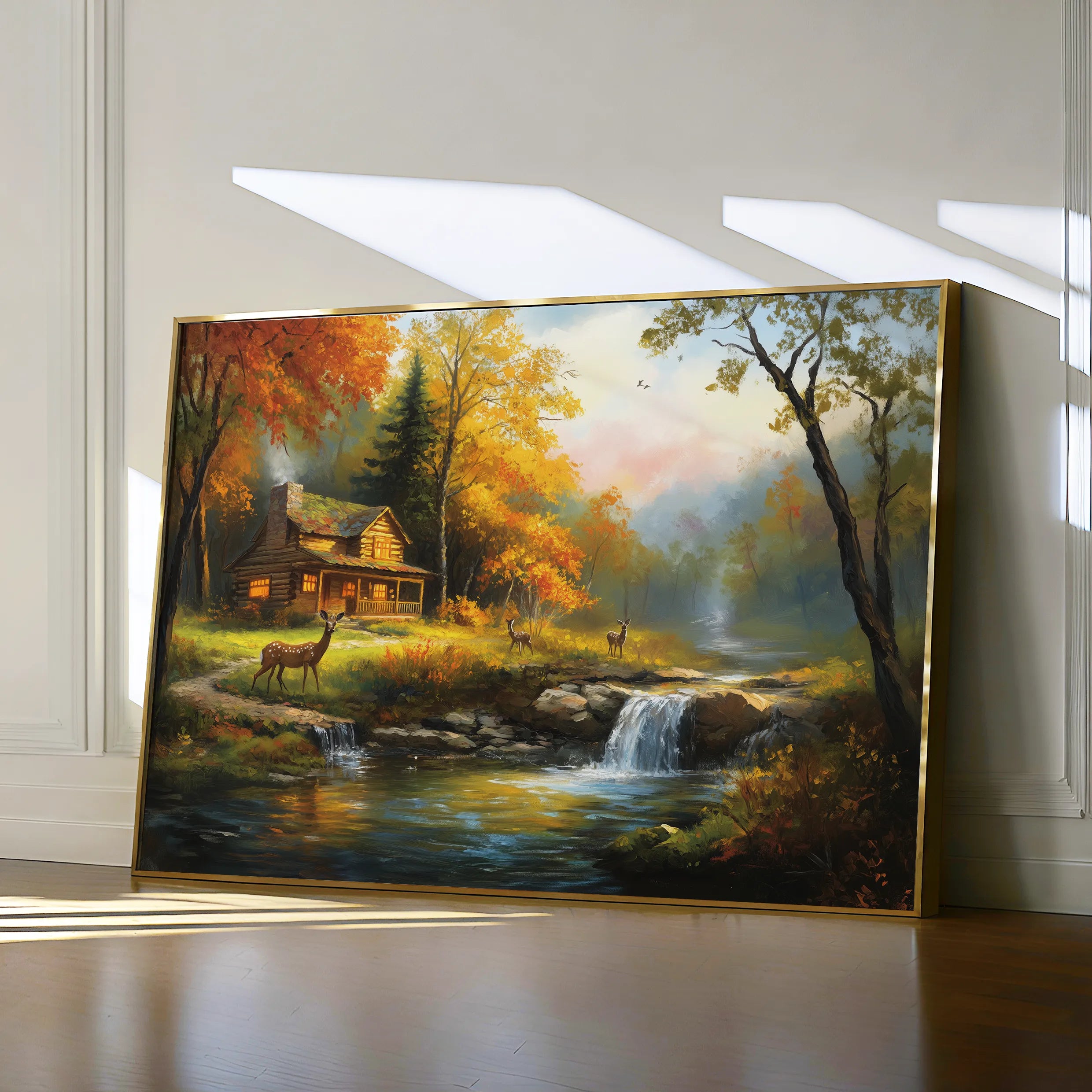 Landscape 202 Canvas Art 18" x 24" / 45 x 60 cm / Black