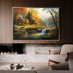 Landscape 202 Canvas Art 18" x 24" / 45 x 60 cm / Black