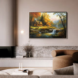 Landscape 202 Canvas Art 18" x 24" / 45 x 60 cm / Black