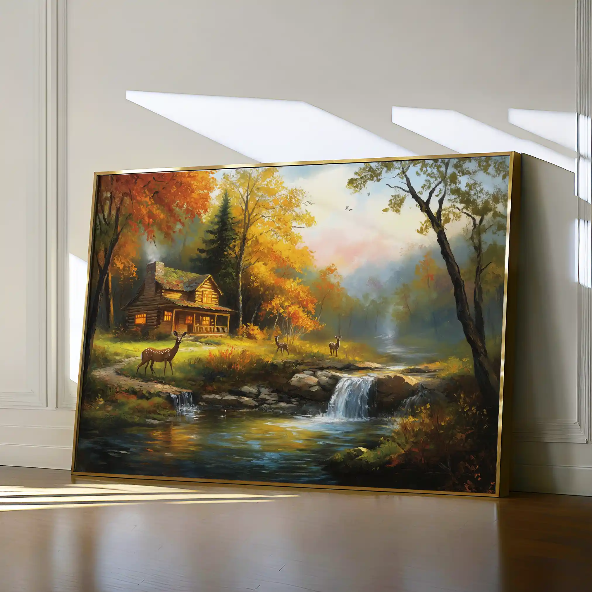 Landscape 202 Canvas Art 60 x 40 cm / Black