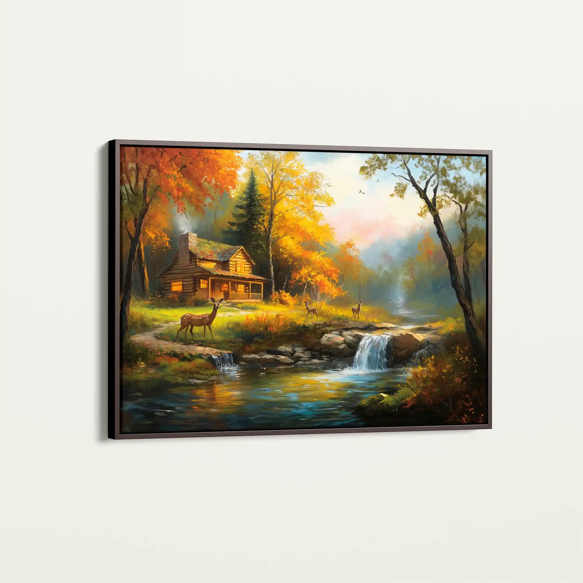 Landscape 202 Canvas Art 60 x 40 cm / Black
