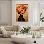 Portrait 202 Canvas Art 18" x 24" / 45 x 60 cm / Black