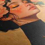 Portrait 202 Canvas Art 18" x 24" / 45 x 60 cm / Black