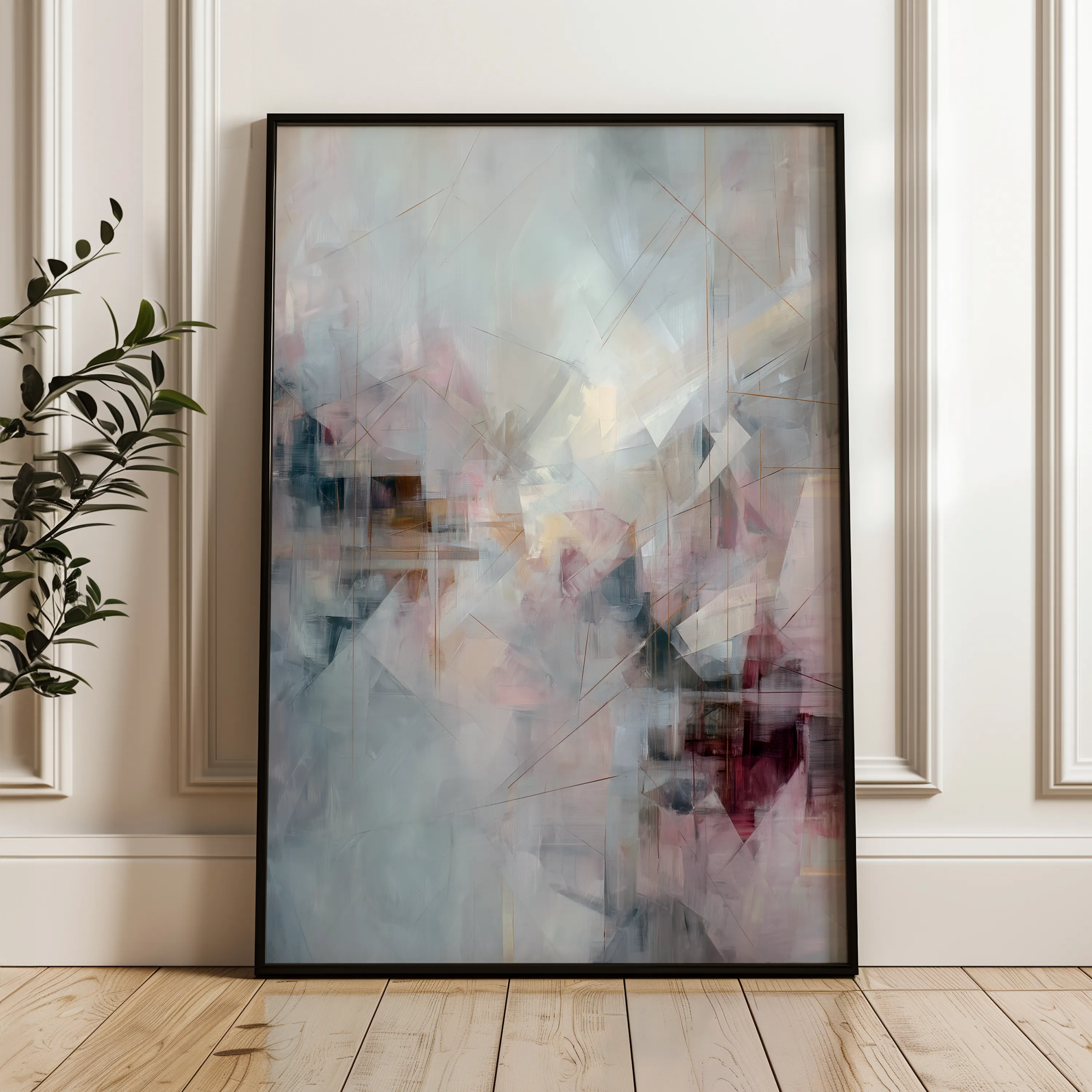 Abstract 2020 Canvas Art 18" x 24" / 45 x 60 cm / Black