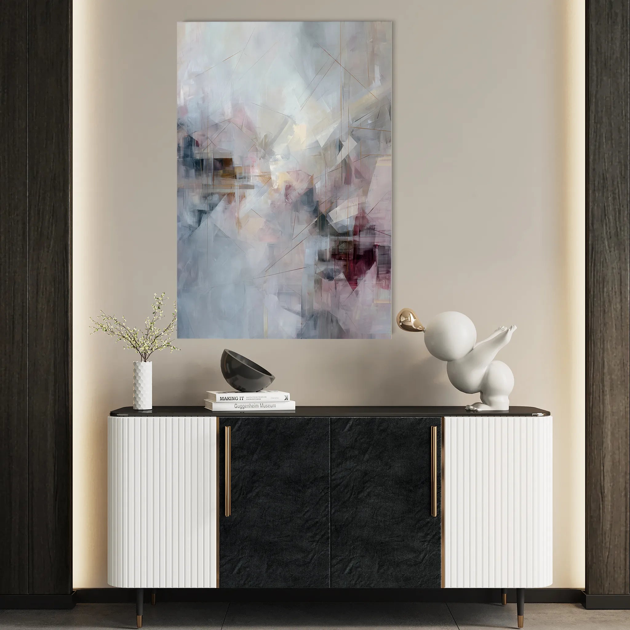 Abstract 2020 Canvas Art 18" x 24" / 45 x 60 cm / Black
