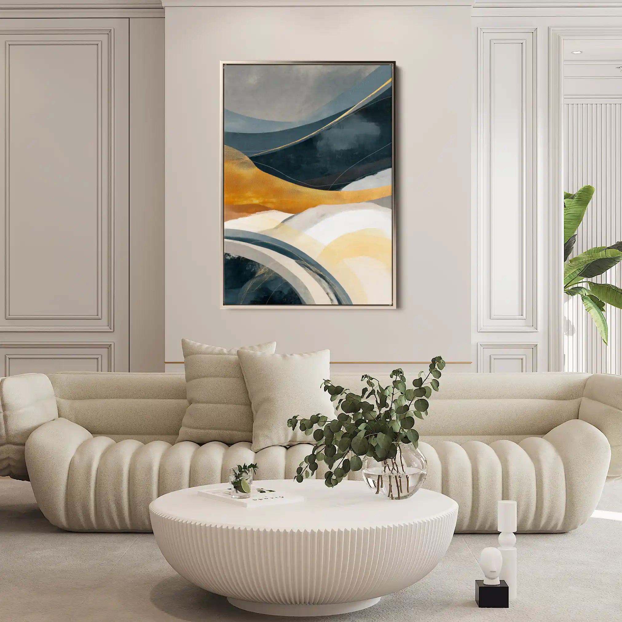 Abstract 2021 Canvas Art 18" x 24" / 45 x 60 cm / Black