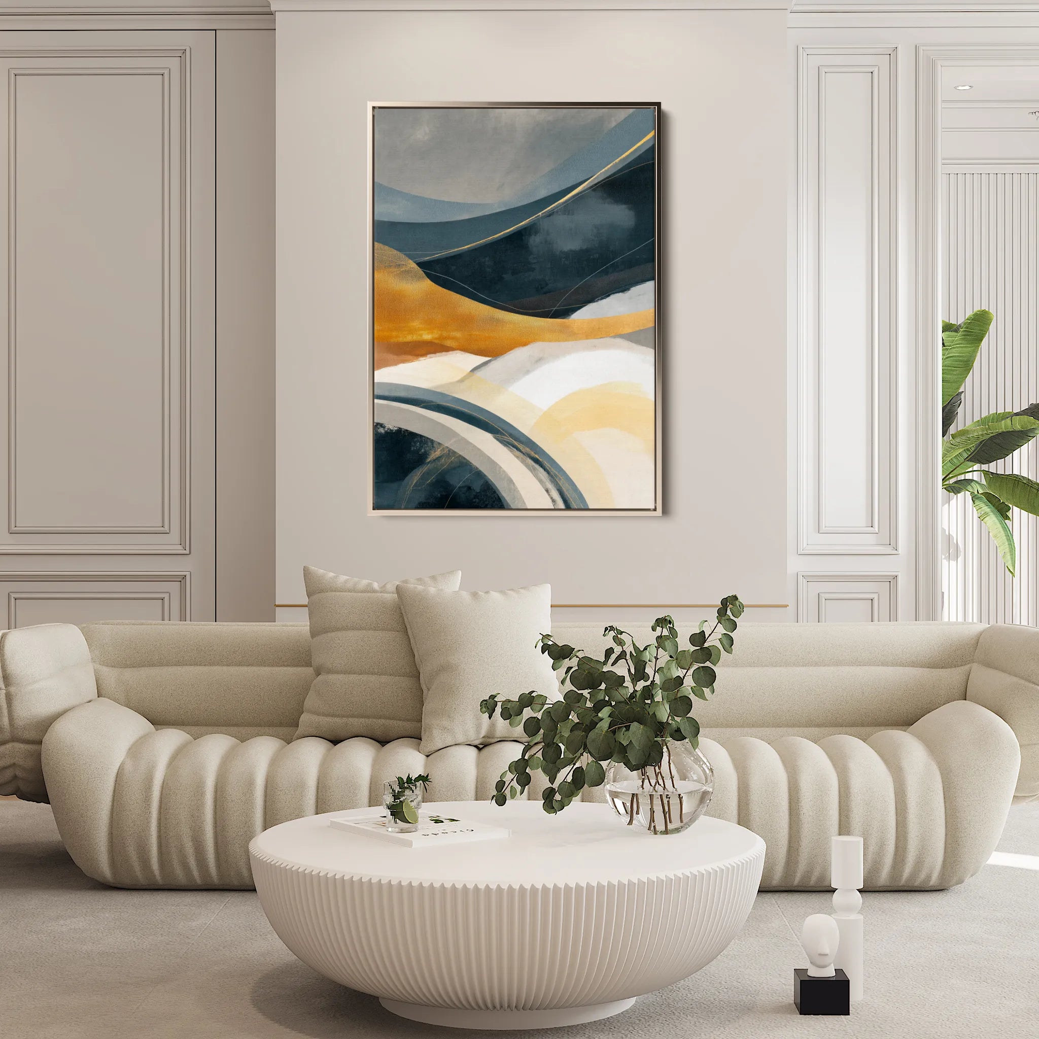 Abstract 2021 Canvas Art 18" x 24" / 45 x 60 cm / Black