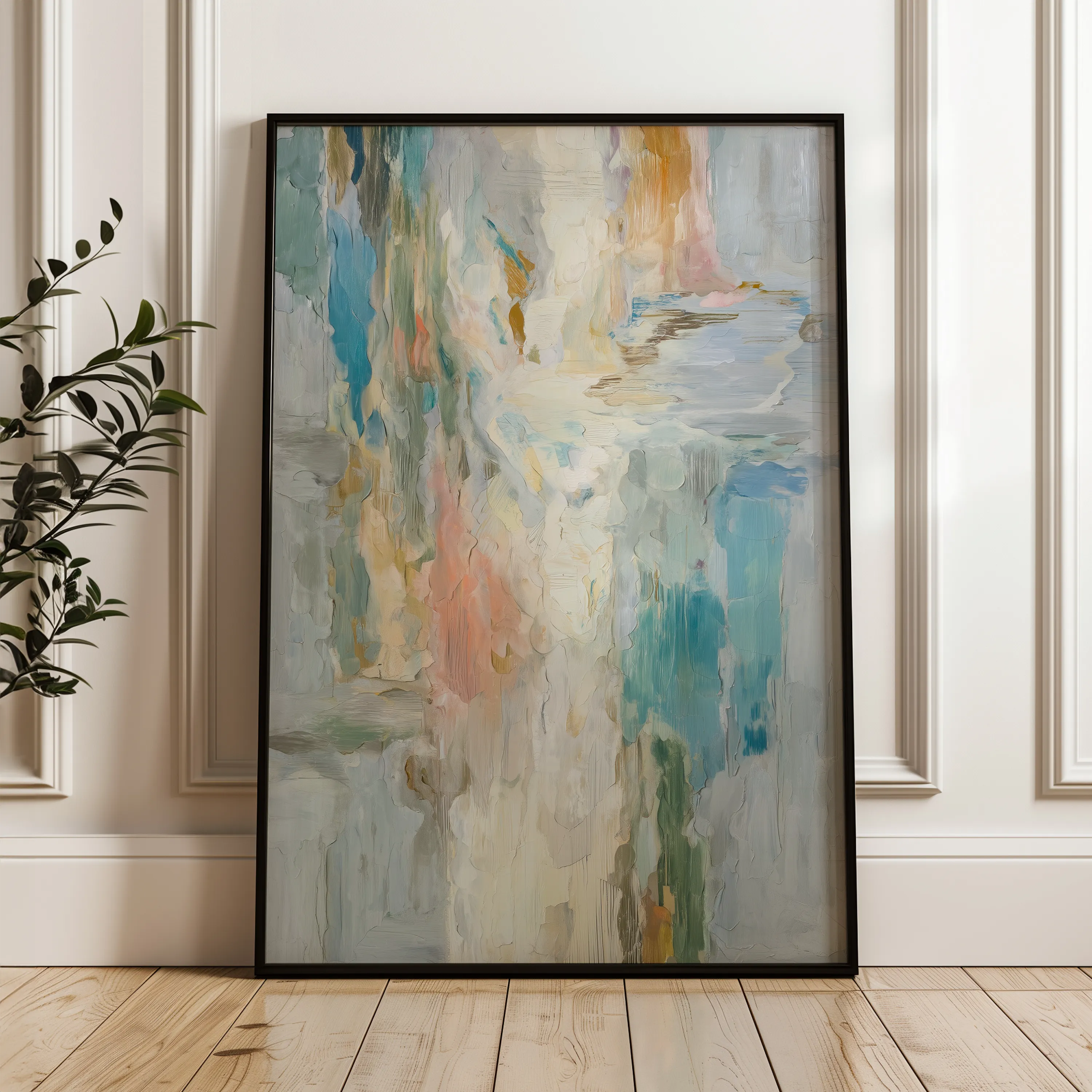 Abstract 2022 Canvas Art 18" x 24" / 45 x 60 cm / Black