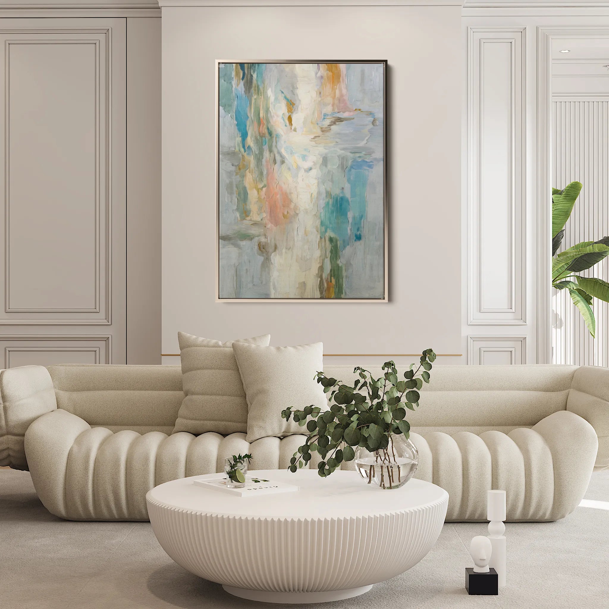 Abstract 2022 Canvas Art 18" x 24" / 45 x 60 cm / Black