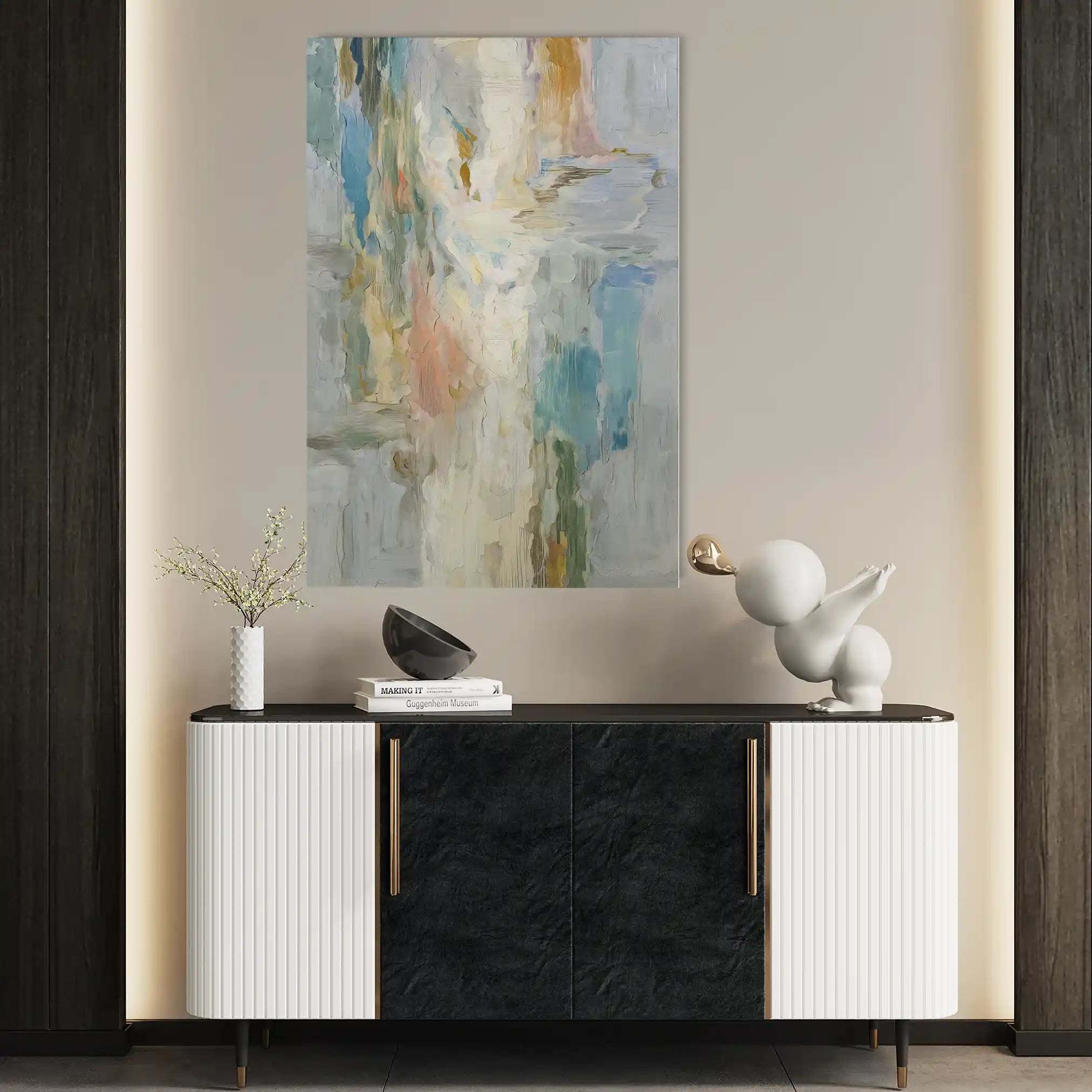 Abstract 2022 Canvas Art 18" x 24" / 45 x 60 cm / Black
