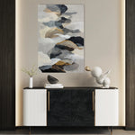 Abstract 2023 Canvas Art 18" x 24" / 45 x 60 cm / Black