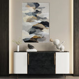 Abstract 2023 Canvas Art 18" x 24" / 45 x 60 cm / Black