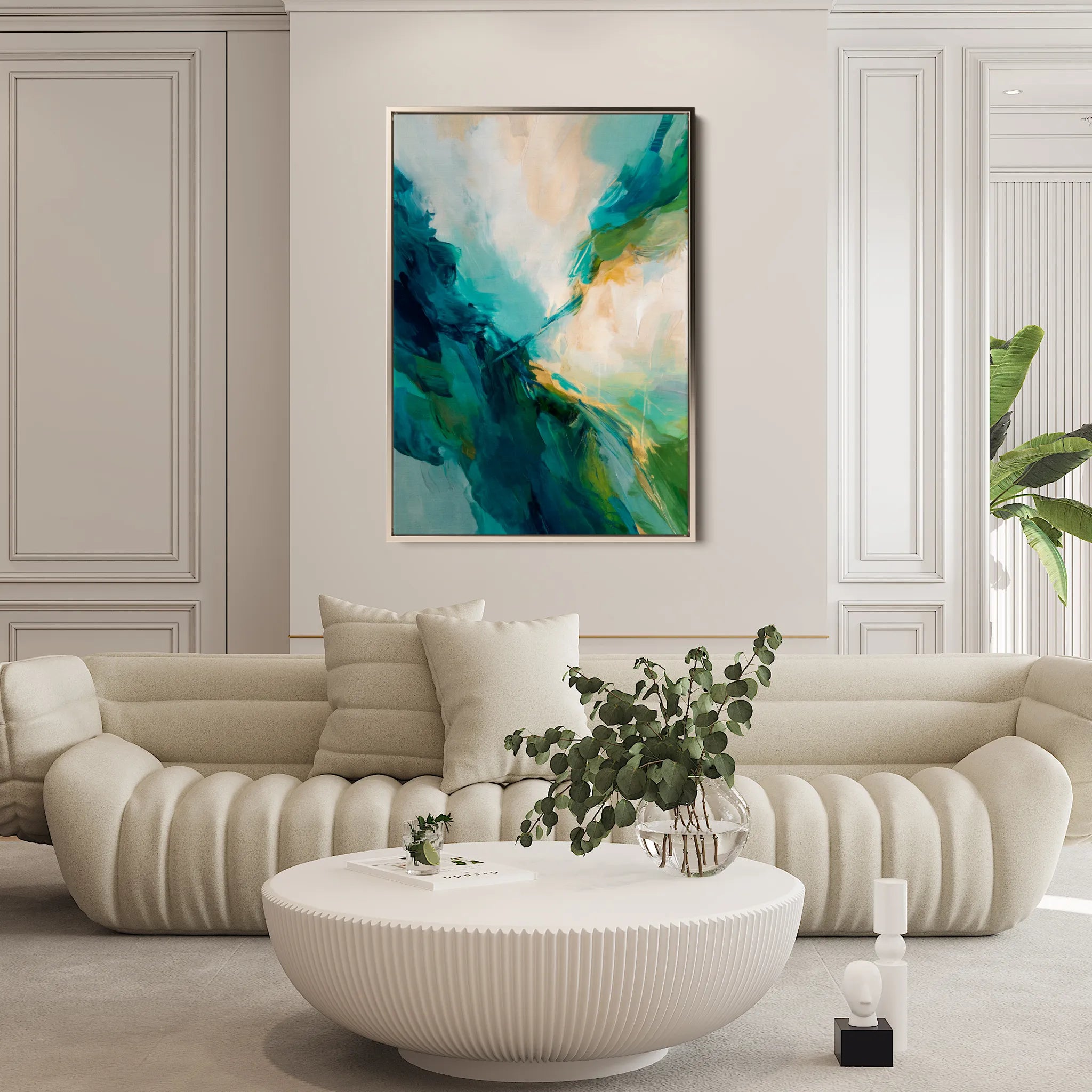 Abstract 2025 Canvas Art 18" x 24" / 45 x 60 cm / Black