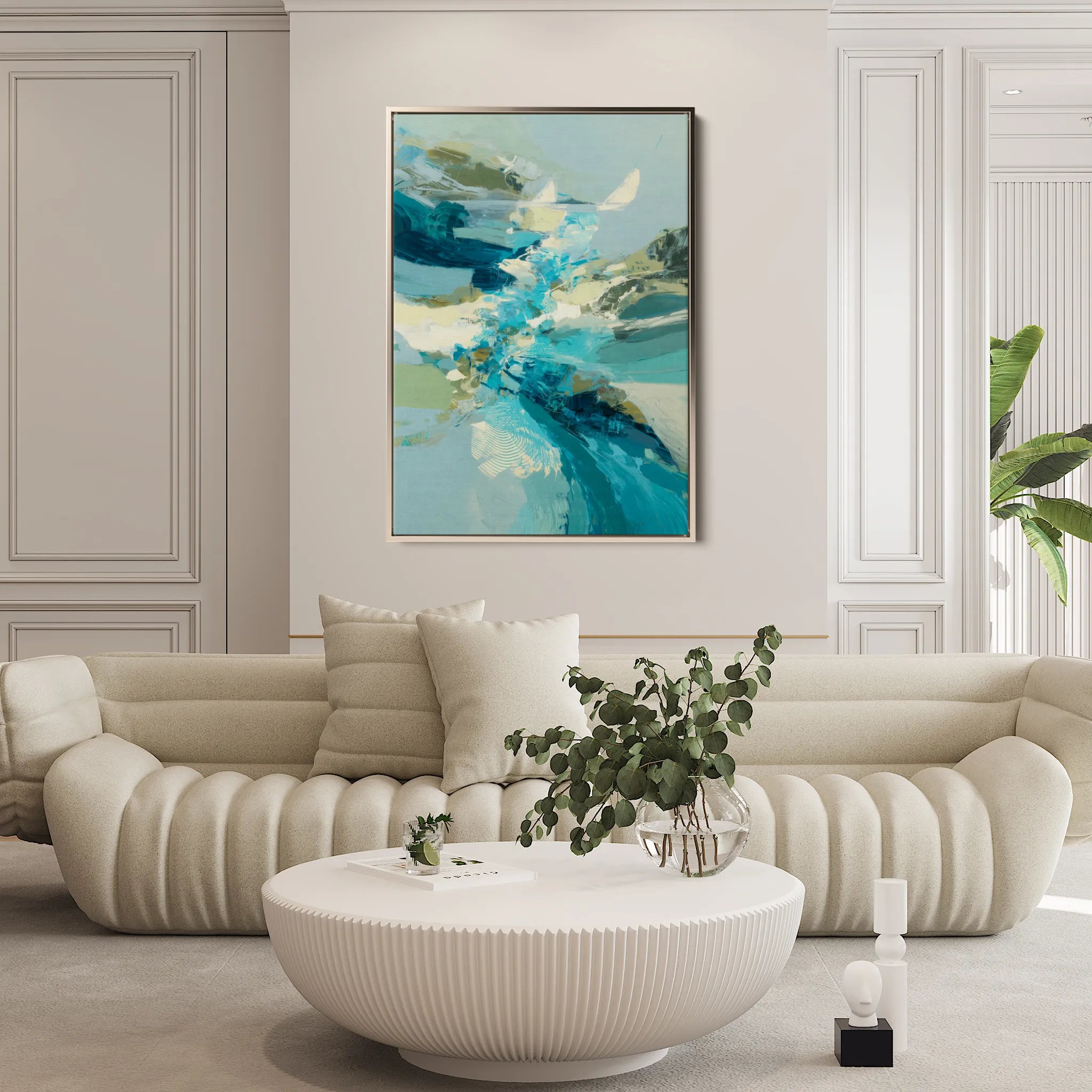 Abstract 2026 Canvas Art 18" x 24" / 45 x 60 cm / Black