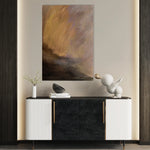 Abstract 203 Canvas Art 18" x 24" / 45 x 60 cm / Black