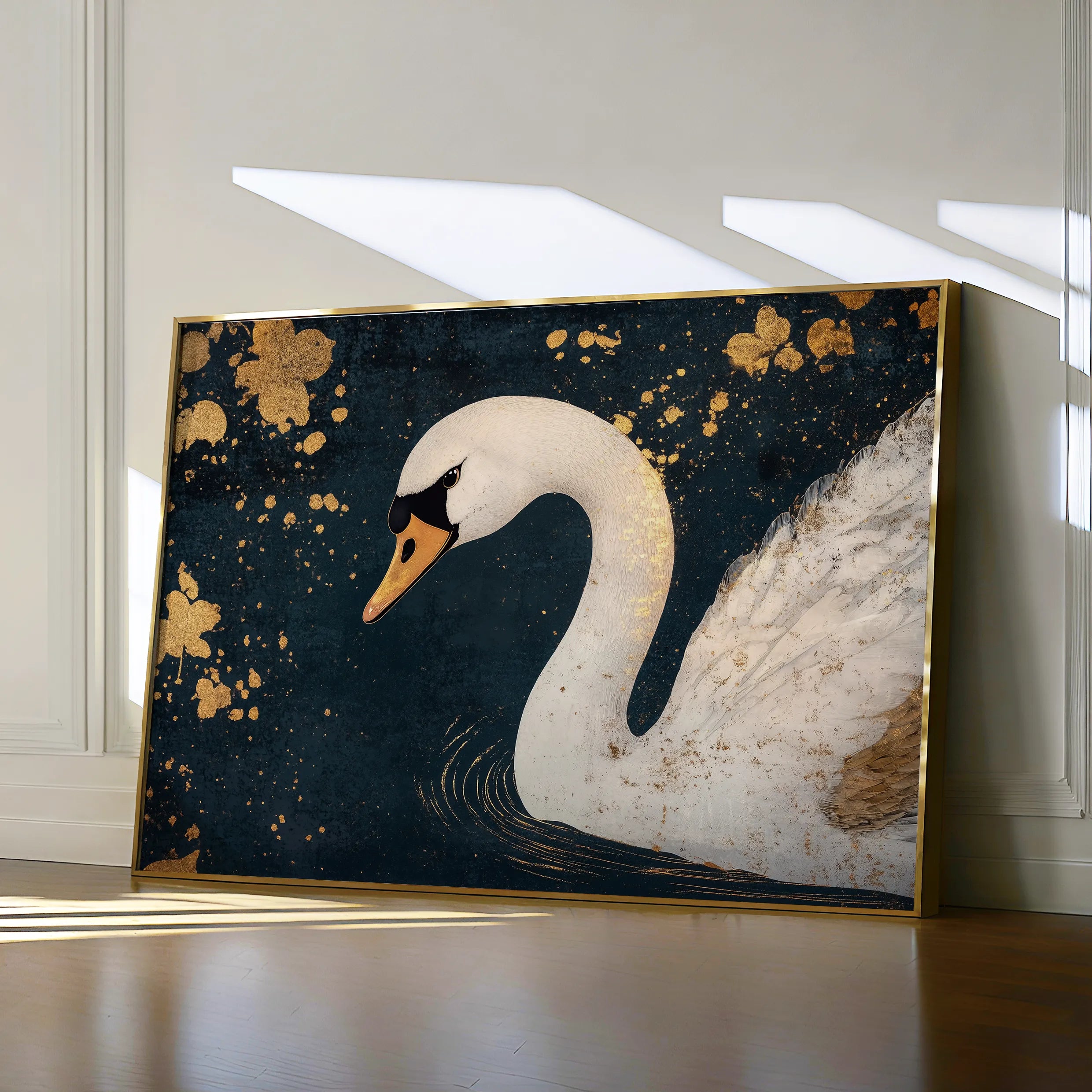 Animals 203 Canvas Art 18" x 24" / 45 x 60 cm / Black