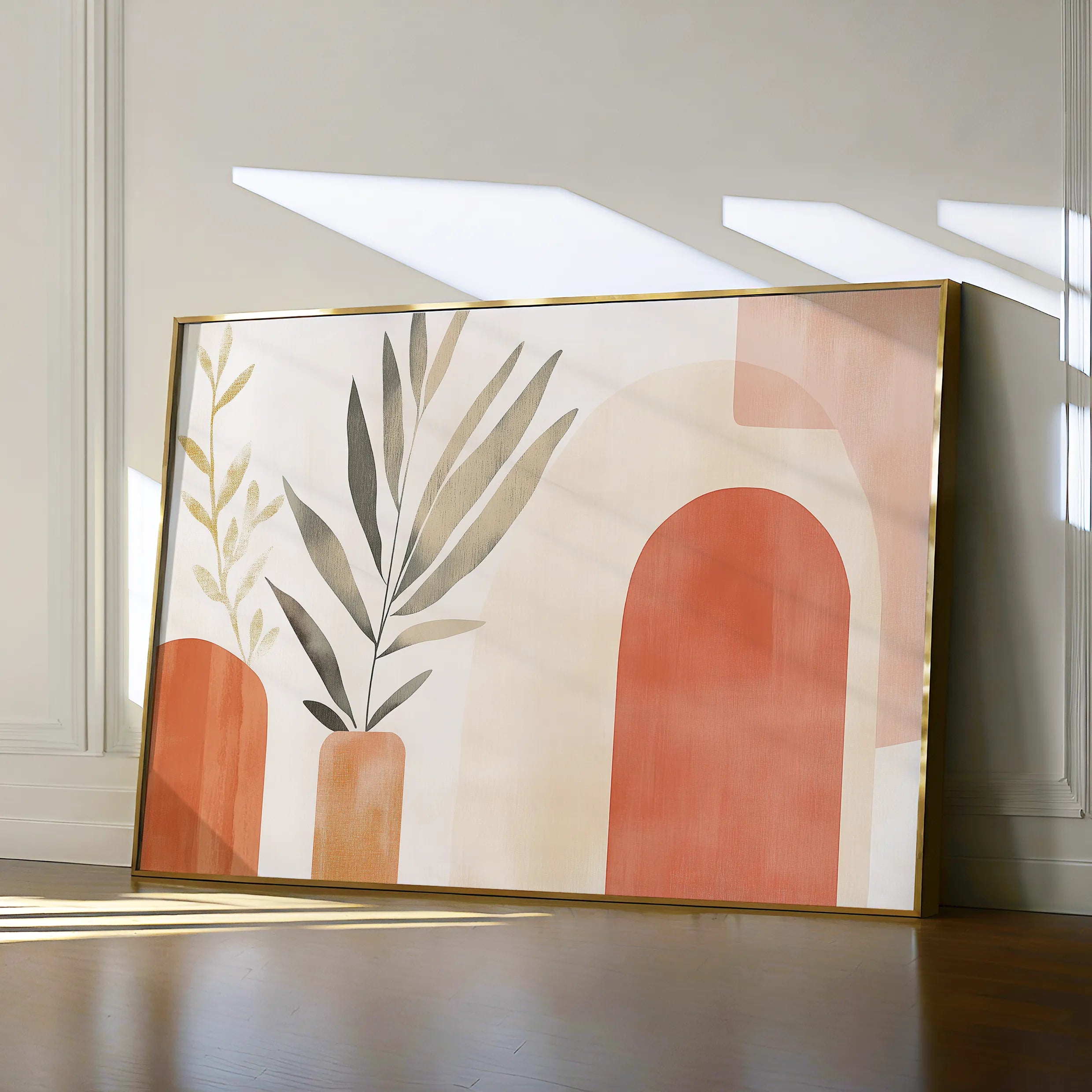 Boho 203 Canvas Art 18" x 24" / 45 x 60 cm / Black