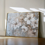 Floral 203 Canvas Art 60 x 40 cm / Black