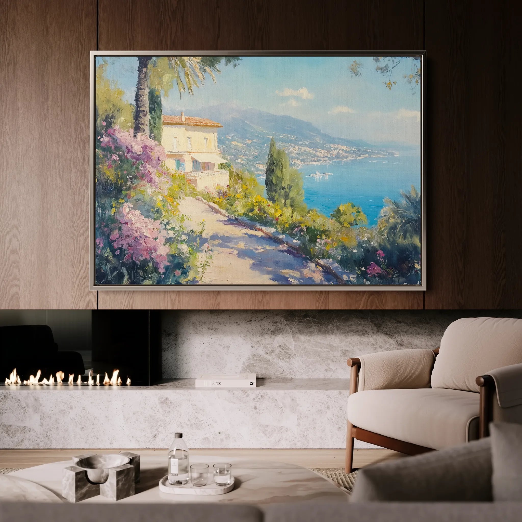 Landscape 203 Canvas Art 18" x 24" / 45 x 60 cm / Black