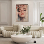 Portrait 203 Canvas Art 18" x 24" / 45 x 60 cm / Black