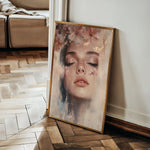Portrait 203 Canvas Art 18" x 24" / 45 x 60 cm / Black