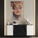Portrait 203 Canvas Art 18" x 24" / 45 x 60 cm / Black