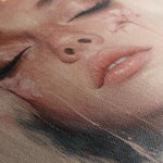 Portrait 203 Canvas Art 18" x 24" / 45 x 60 cm / Black
