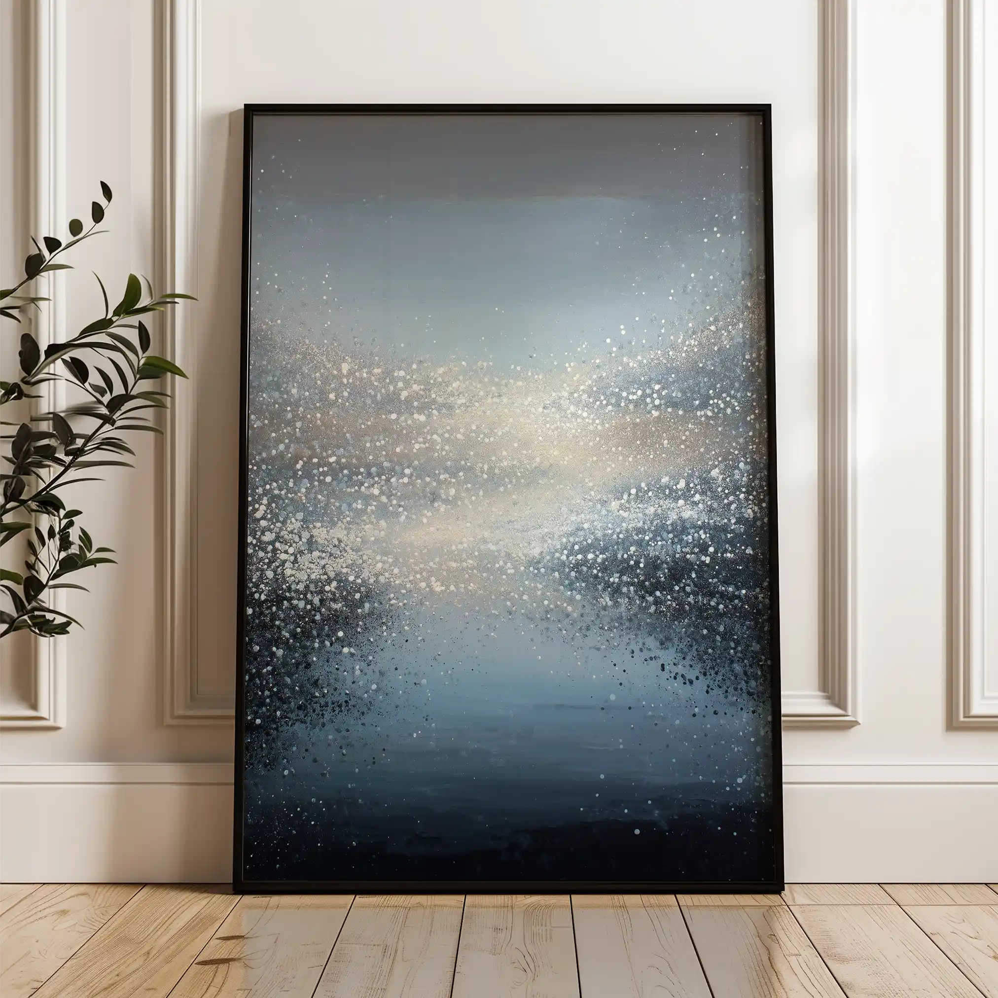 Abstract 2031 Canvas Art 60 x 40 cm / Black