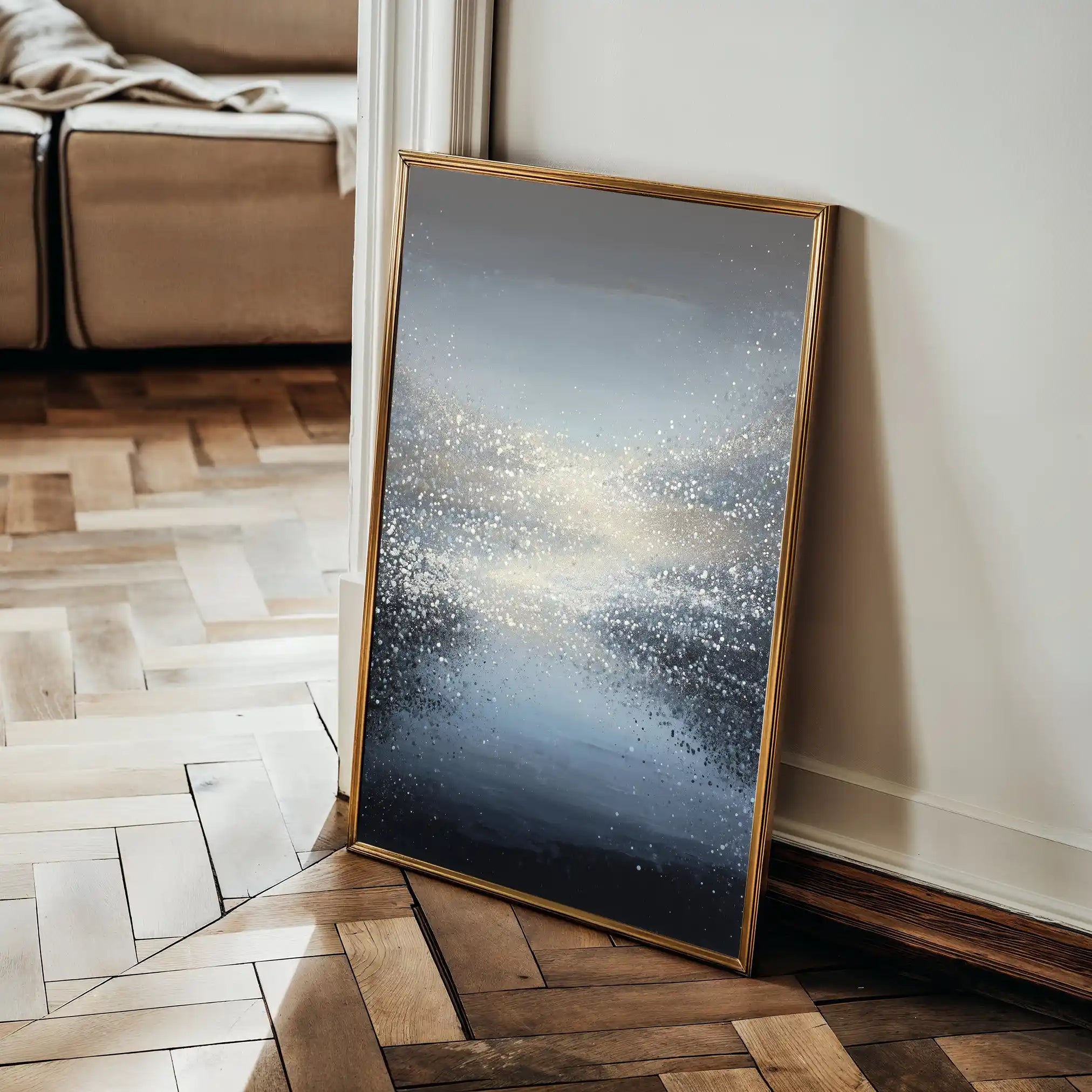 Abstract 2031 Canvas Art 60 x 40 cm / Black
