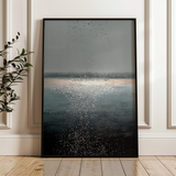 Abstract 2032 Canvas Art 18" x 24" / 45 x 60 cm / Black