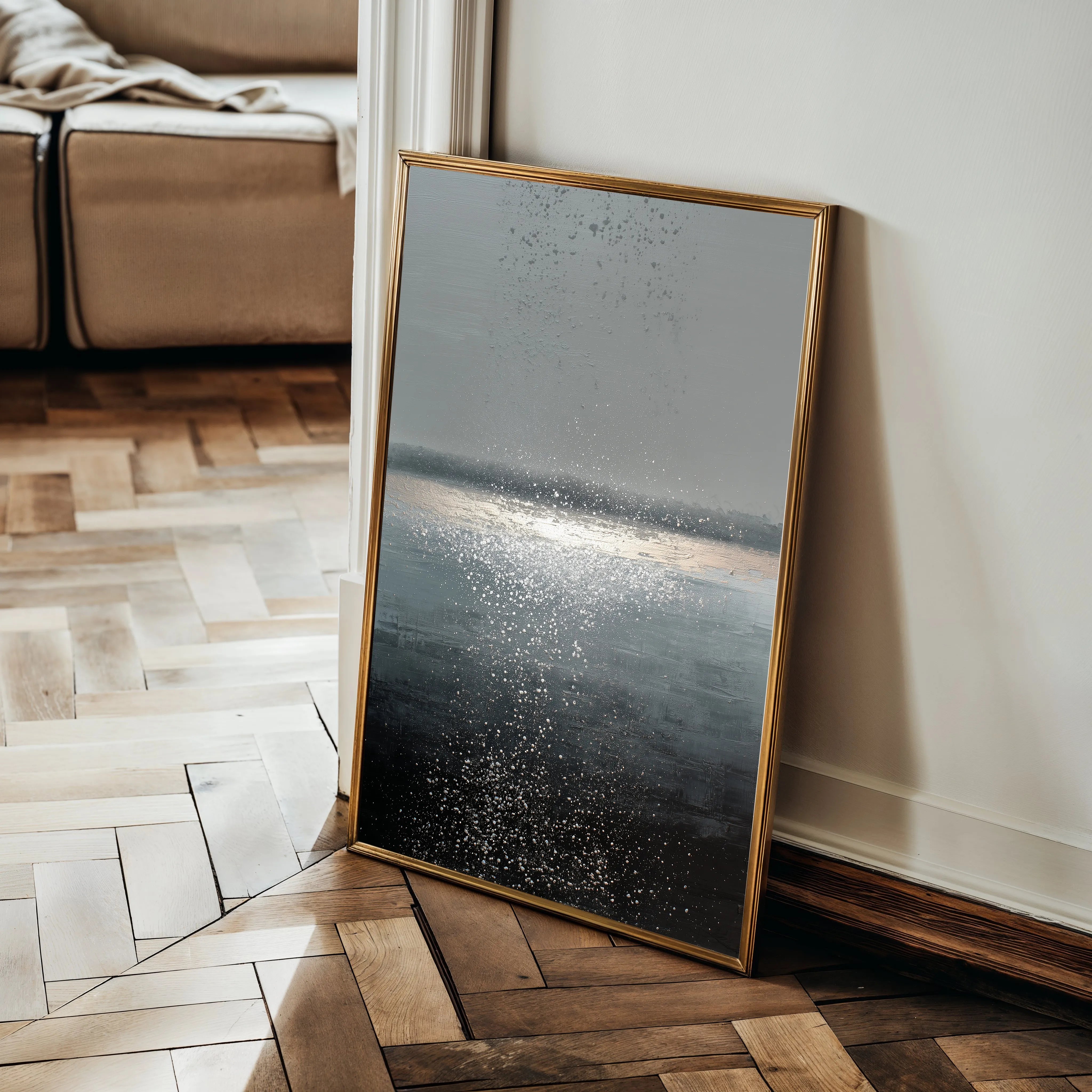 Abstract 2032 Canvas Art 18" x 24" / 45 x 60 cm / Black