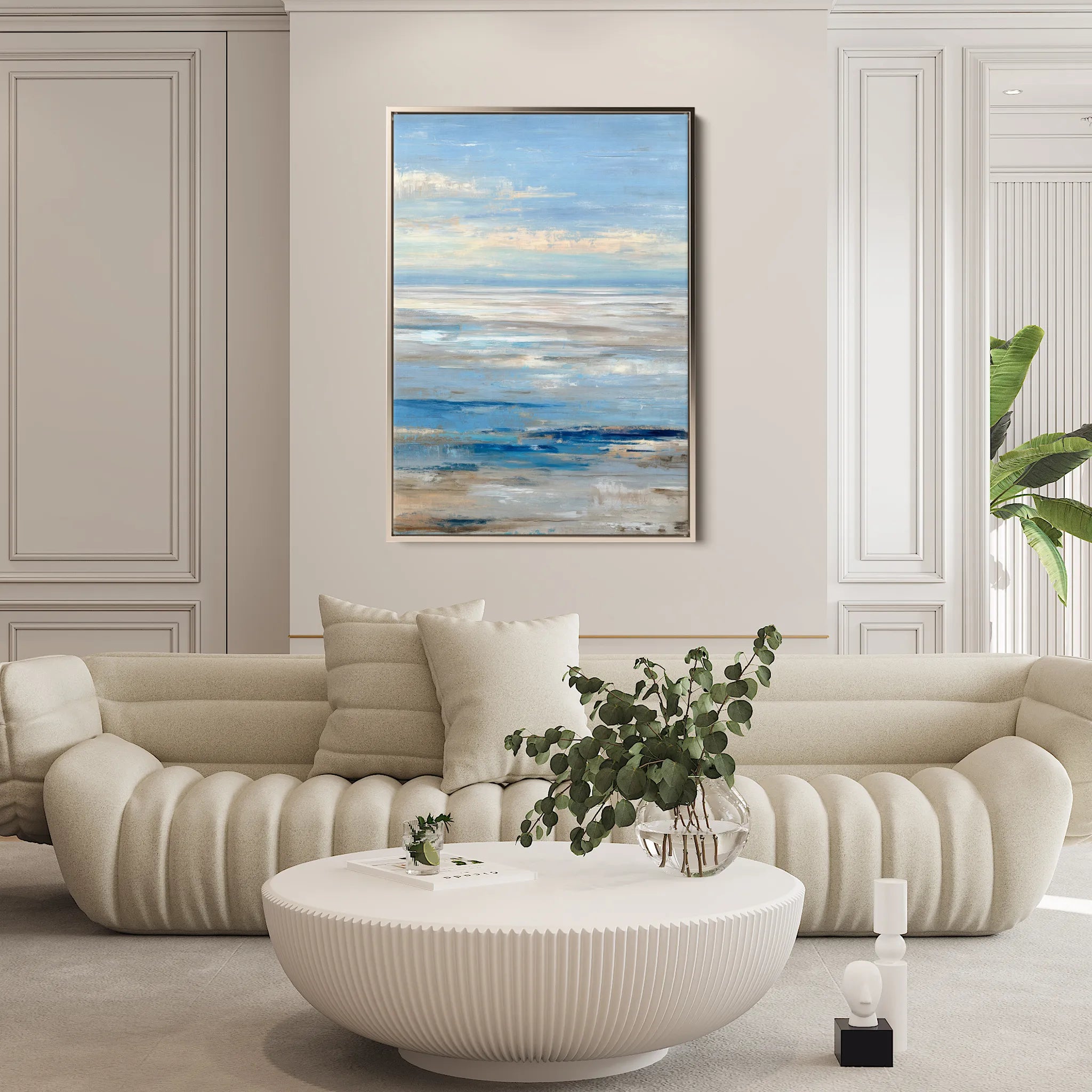 Abstract 2035 Canvas Art 18" x 24" / 45 x 60 cm / Black