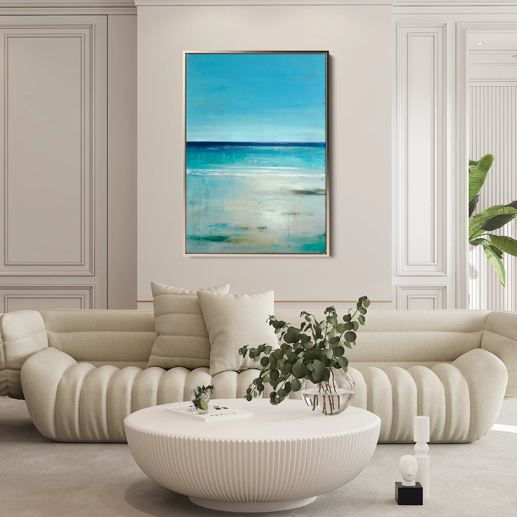 Abstract 2038 Canvas Art 18" x 24" / 45 x 60 cm / Black