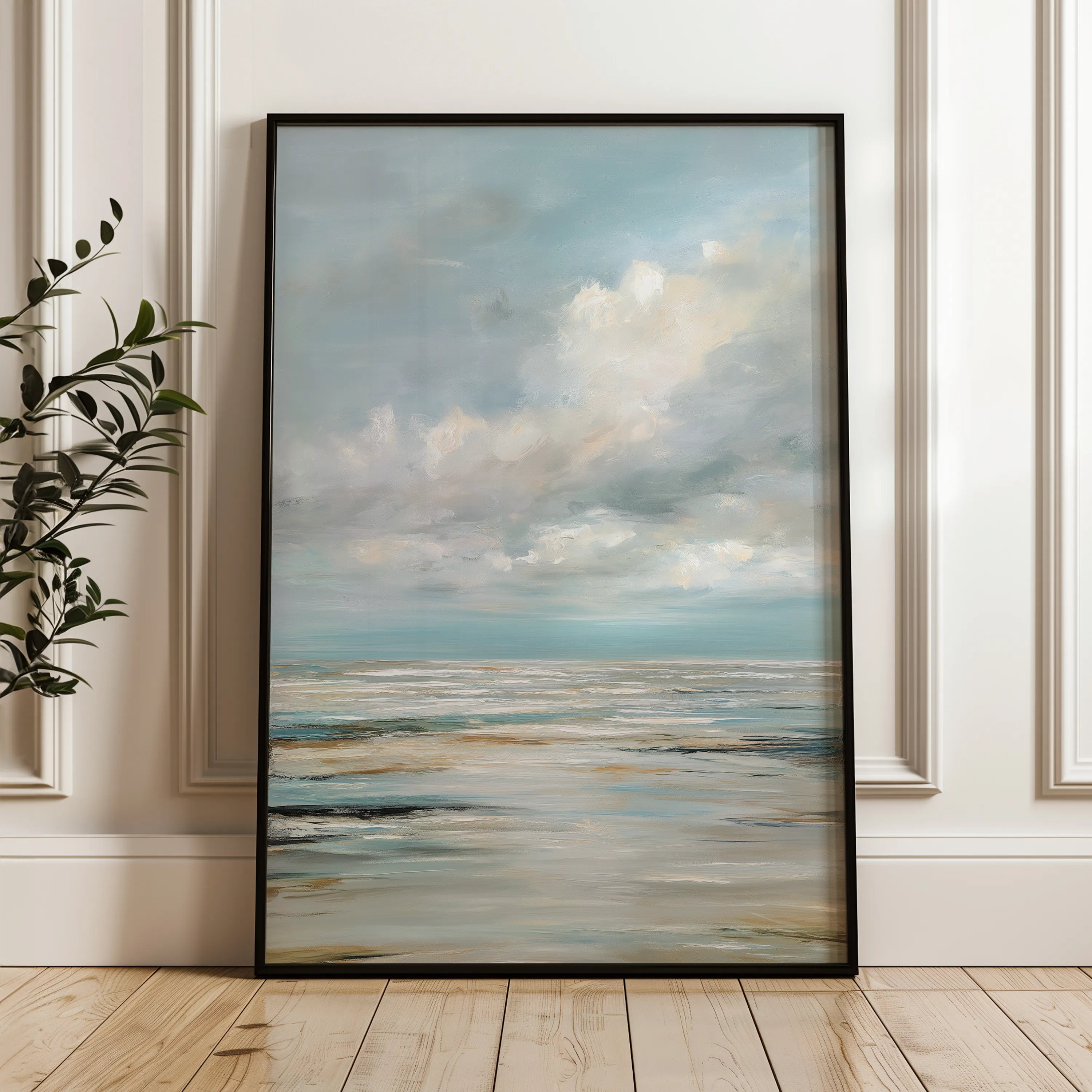 Abstract 2039 Canvas Art 18" x 24" / 45 x 60 cm / Black