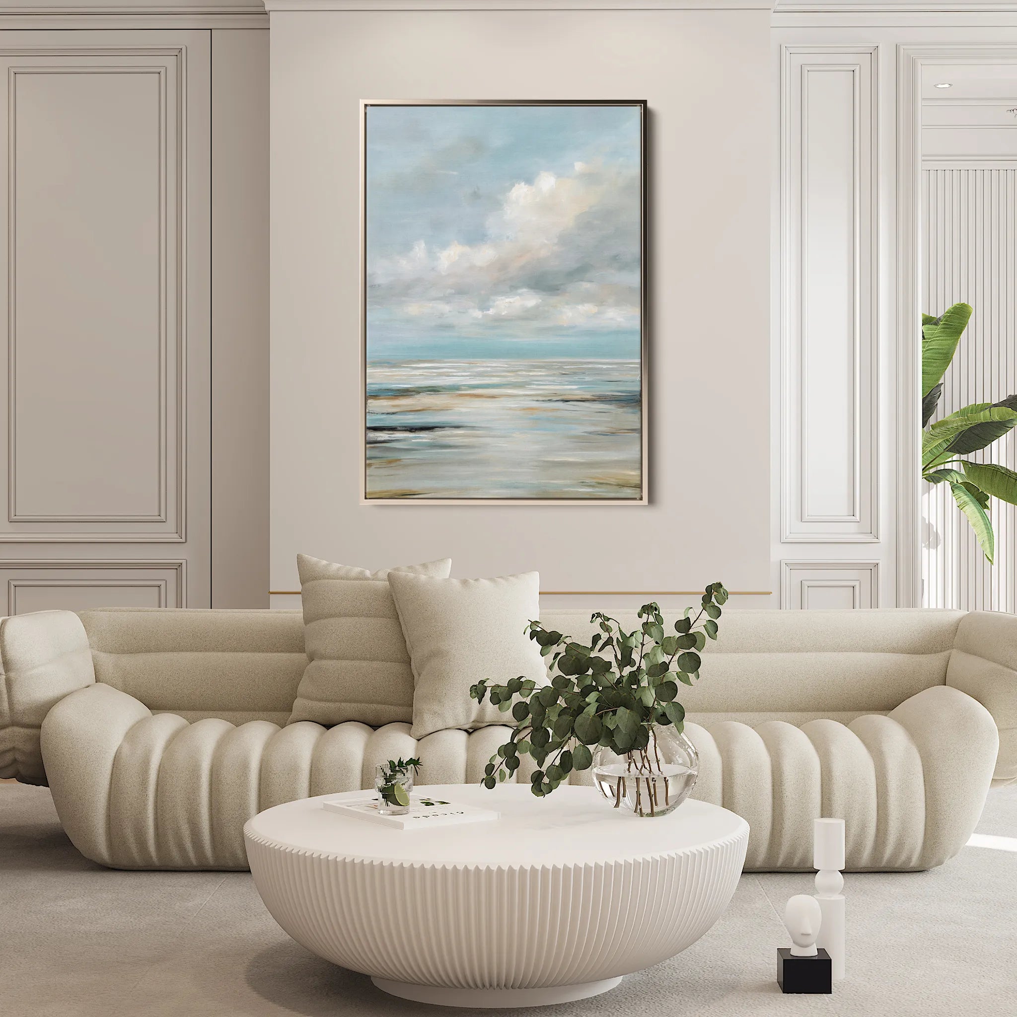 Abstract 2039 Canvas Art 18" x 24" / 45 x 60 cm / Black