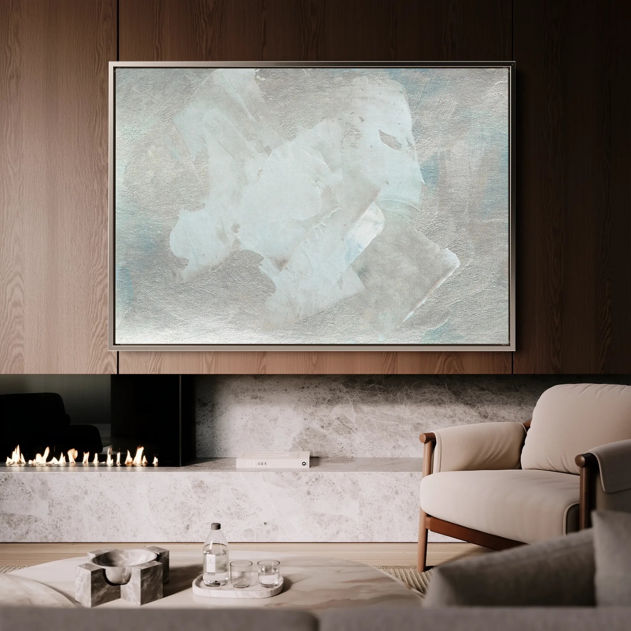 Abstract 204 Canvas Art 18" x 24" / 45 x 60 cm / Black