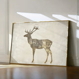 Animals 204 Canvas Art 18" x 24" / 45 x 60 cm / Black