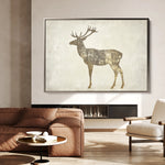 Animals 204 Canvas Art 18" x 24" / 45 x 60 cm / Black