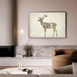 Animals 204 Canvas Art 18" x 24" / 45 x 60 cm / Black