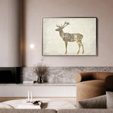 Animals 204 Canvas Art 18" x 24" / 45 x 60 cm / Black