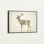Animals 204 Canvas Art 18" x 24" / 45 x 60 cm / Black