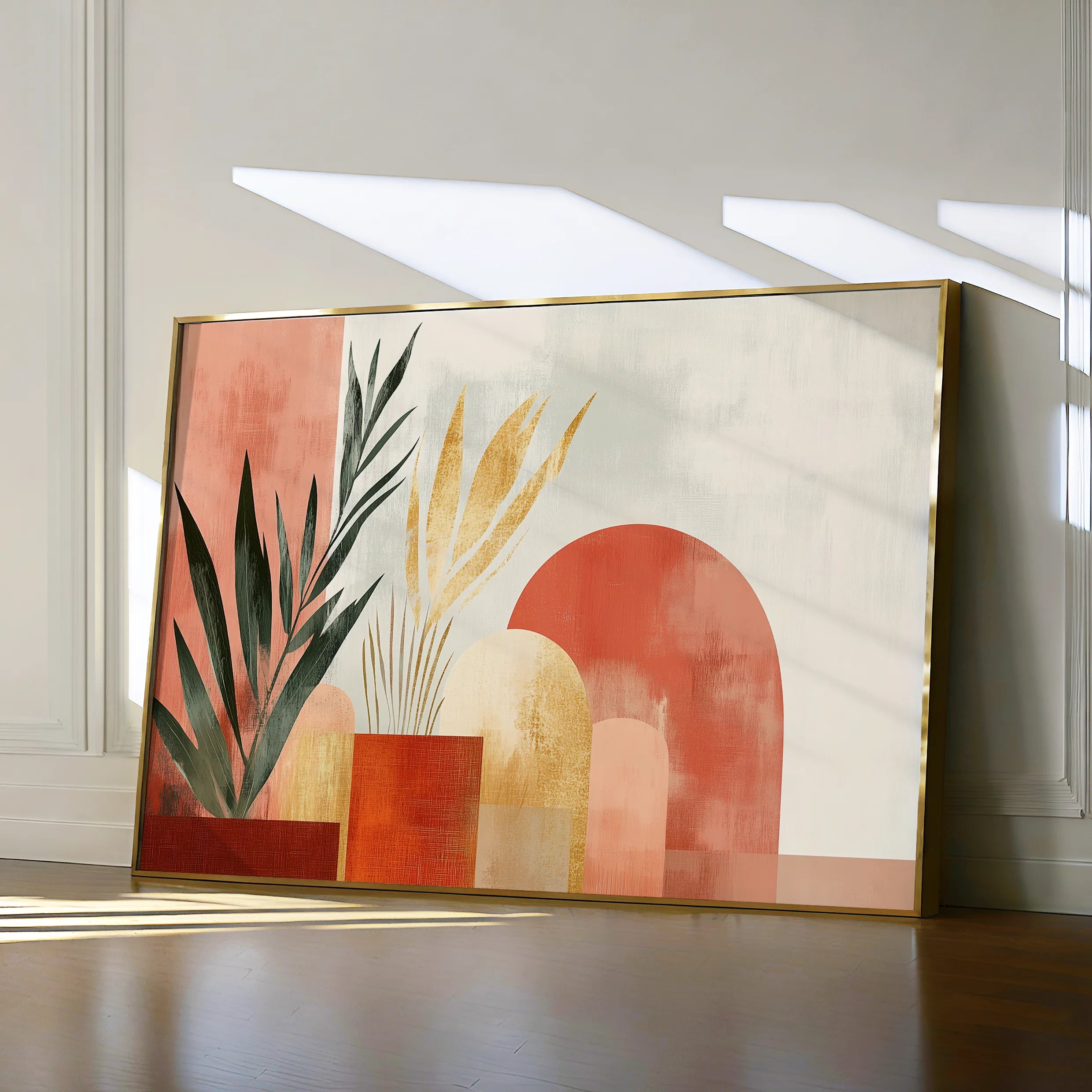 Boho 204 Canvas Art 18" x 24" / 45 x 60 cm / Black