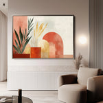 Boho 204 Canvas Art 18" x 24" / 45 x 60 cm / Black