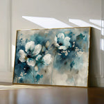 Floral 204 Canvas Art 18" x 24" / 45 x 60 cm / Black