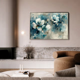 Floral 204 Canvas Art 18" x 24" / 45 x 60 cm / Black