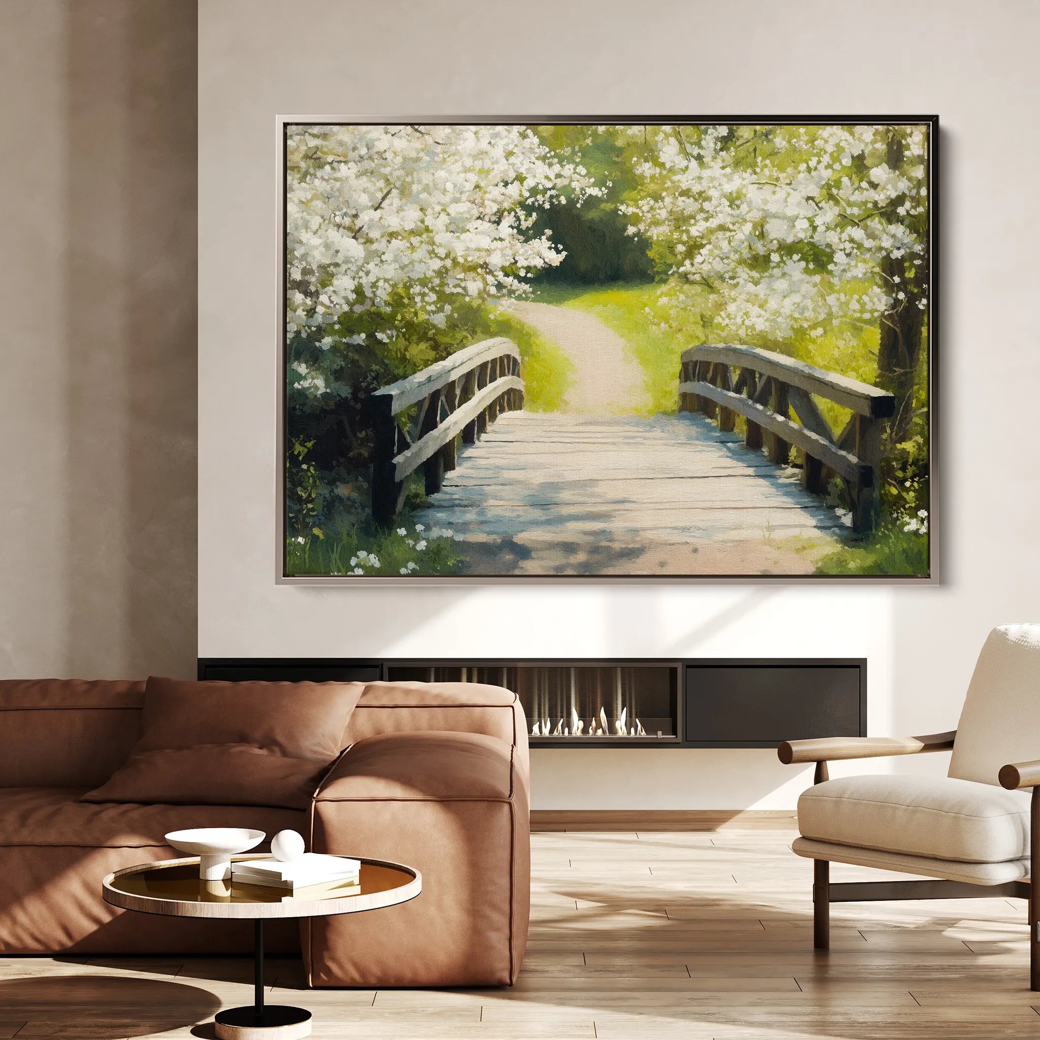 Landscape 204 Canvas Art 18" x 24" / 45 x 60 cm / Black