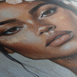 Portrait 204 Canvas Art 18" x 24" / 45 x 60 cm / Black