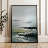Abstract 2042 Canvas Art 18" x 24" / 45 x 60 cm / Black